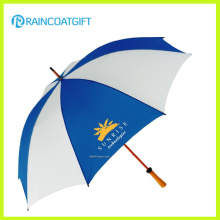 Automatischer Öffnungs-gerader hölzerner Griff-Regenschirm für Förderung